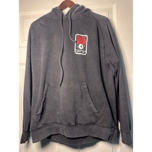 Bailey Sarian Dark History Podcast Mens Large Hoodie Gray Stone Wash Sweatshirt